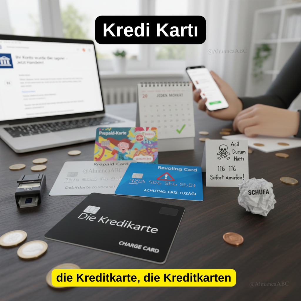 Kredi Kartı Almanca die Kreditkarte - Almanya'da Kullanım