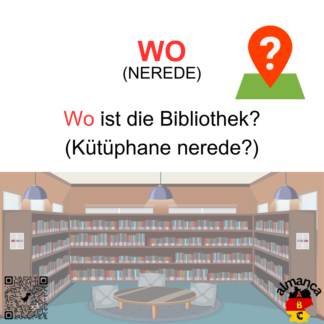 Wo (Nerede) Almanca W-Fragen