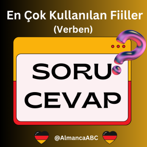 Almanca En &Ccedil;ok Kullanılan Fiiller Alıştırmaları