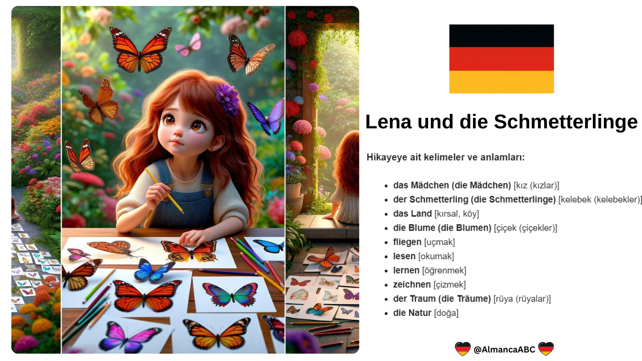 "Lena und die Schmetterlinge" Almanca Hikayesi