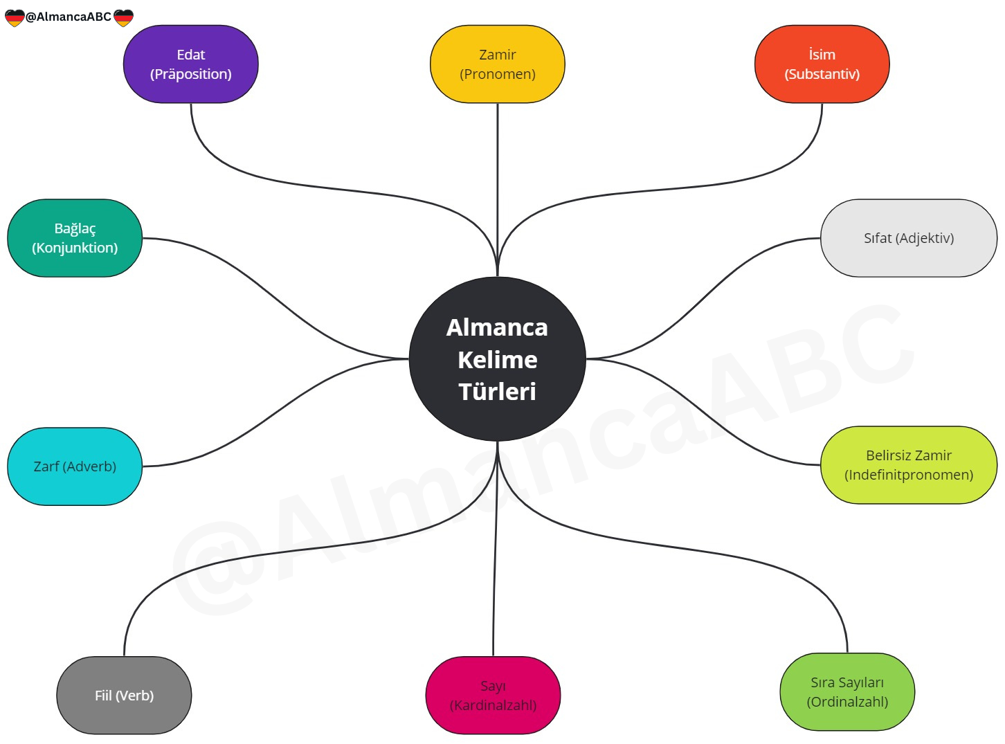 Almanca Kelime Türleri ve Örnekleri