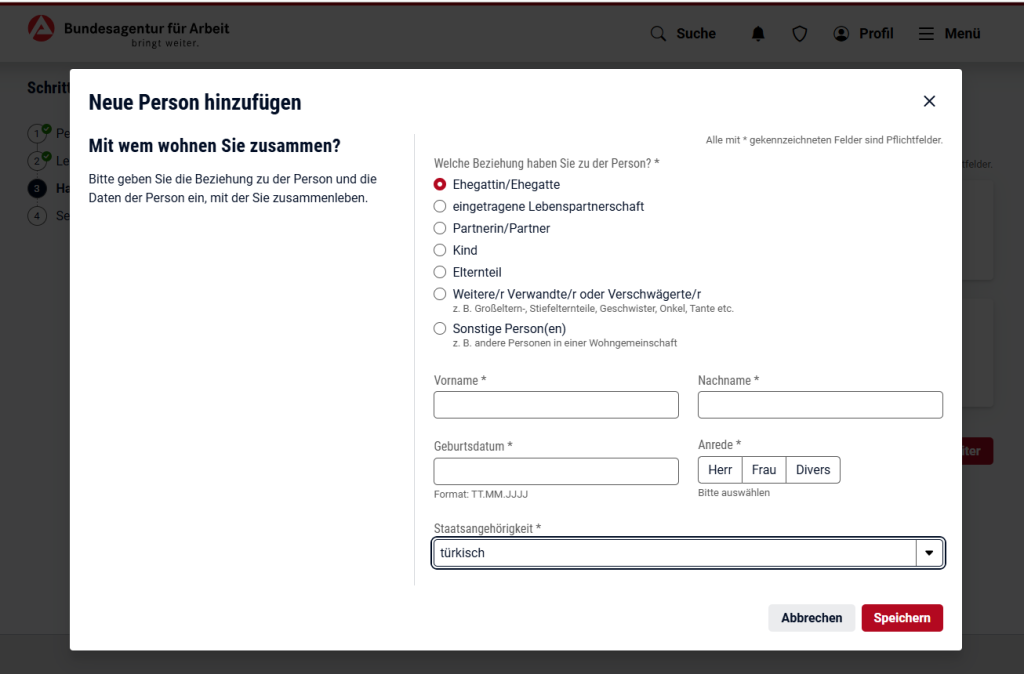 Staatsangeh&ouml;rigkeit t&uuml;rkisch