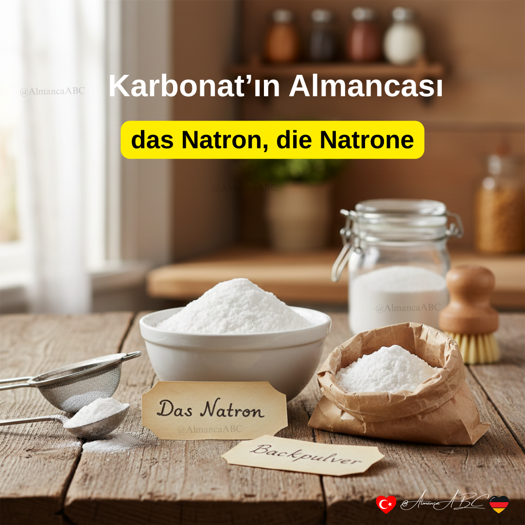 Karbonat’ın Almancası: das Natron, die Natrone