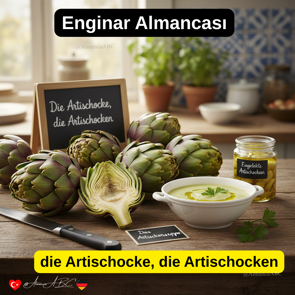 Enginar Almancası: die Artischocke, die Artischocken