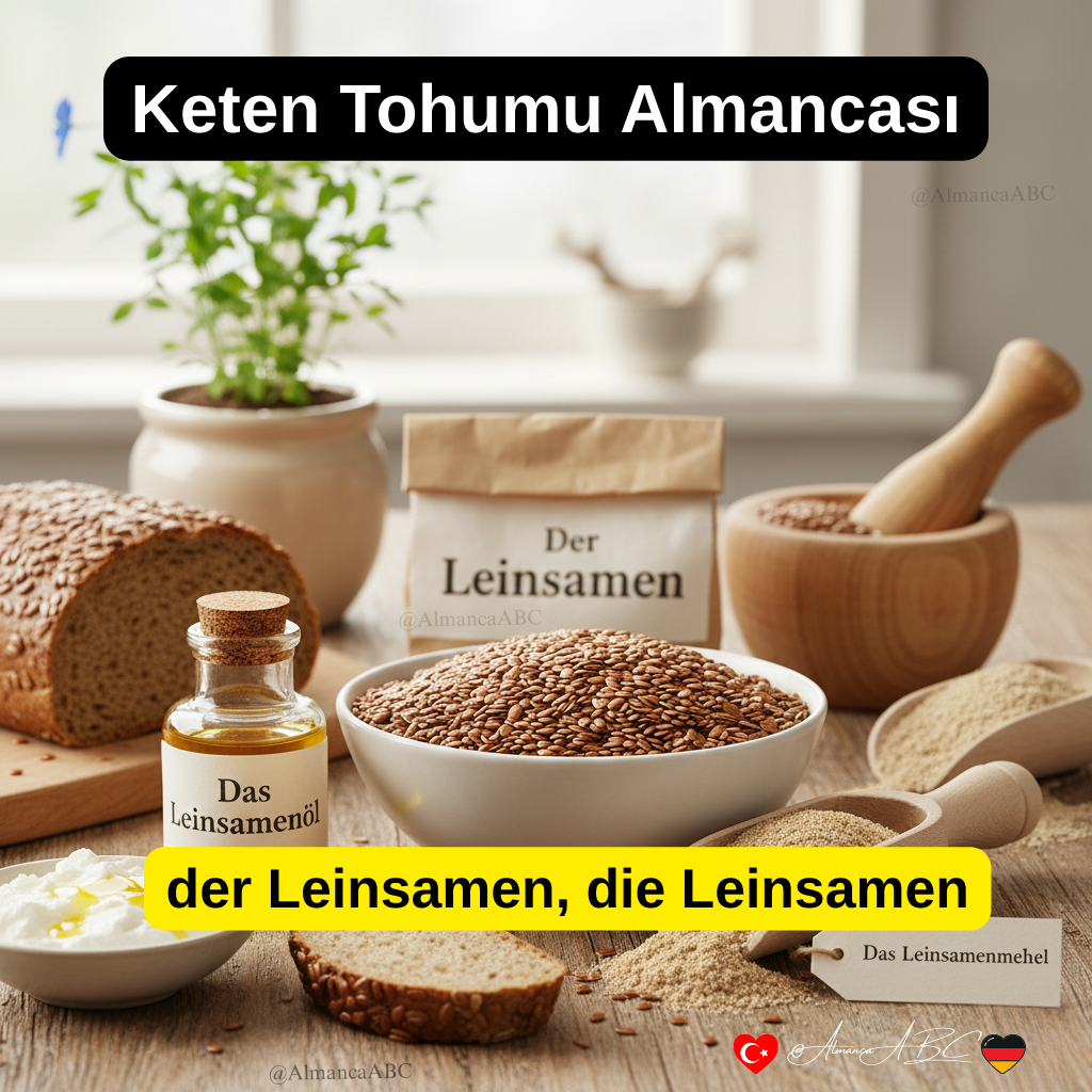 Keten Tohumu Almancası: der Leinsamen, die Leinsamen